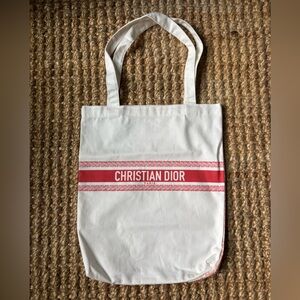 Christian Dior Canvas Tote Bag